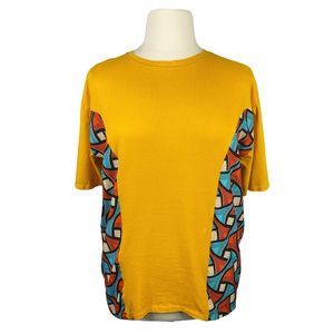 ZARA W&B Collection Oversized Geometric Tee - Size Large